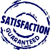 Satisfaction guaranteed badge
